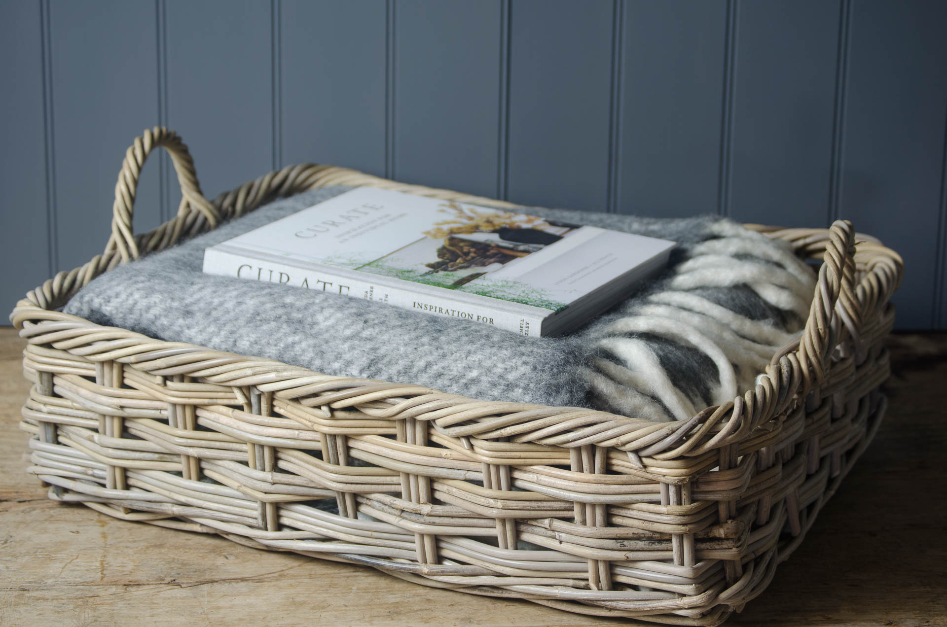 wicker dog bed