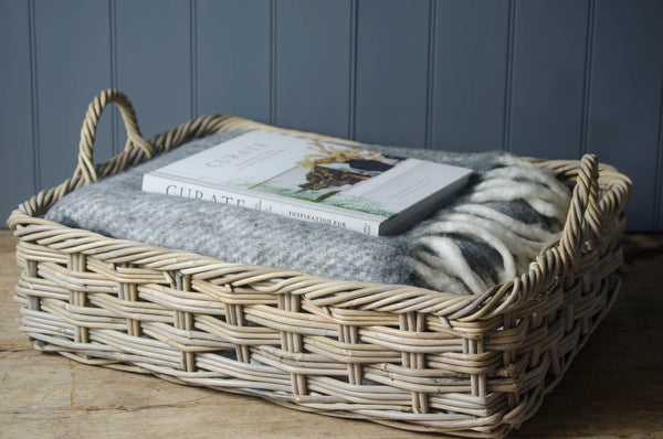 wicker dog bed