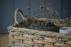 wicker tray basket