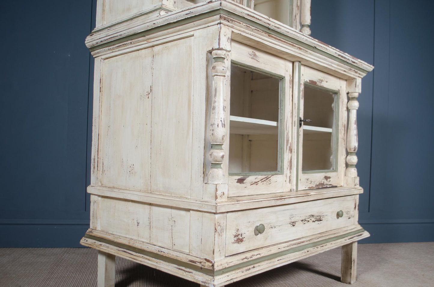 Freestanding painted cupboard cabinet suitable as a drinks cabinet