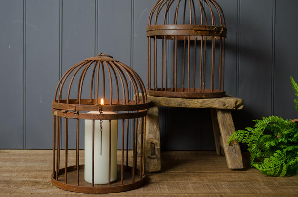 Rustic bird clearance cage