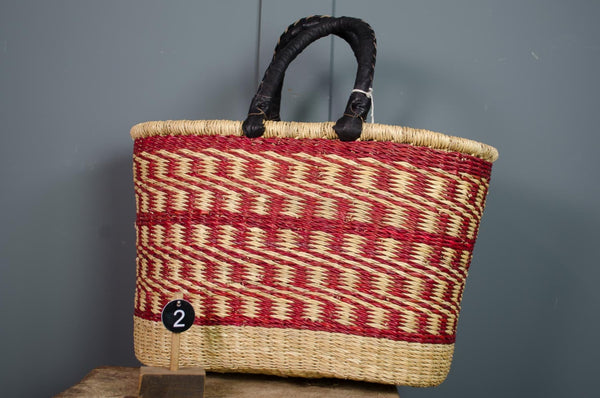 natural grass beach bag