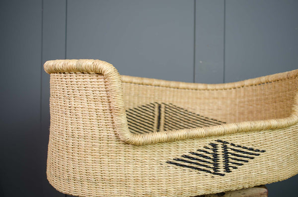 Natural Ghanian woven dog basket - Various sizes