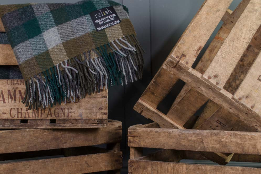 French champagne crates