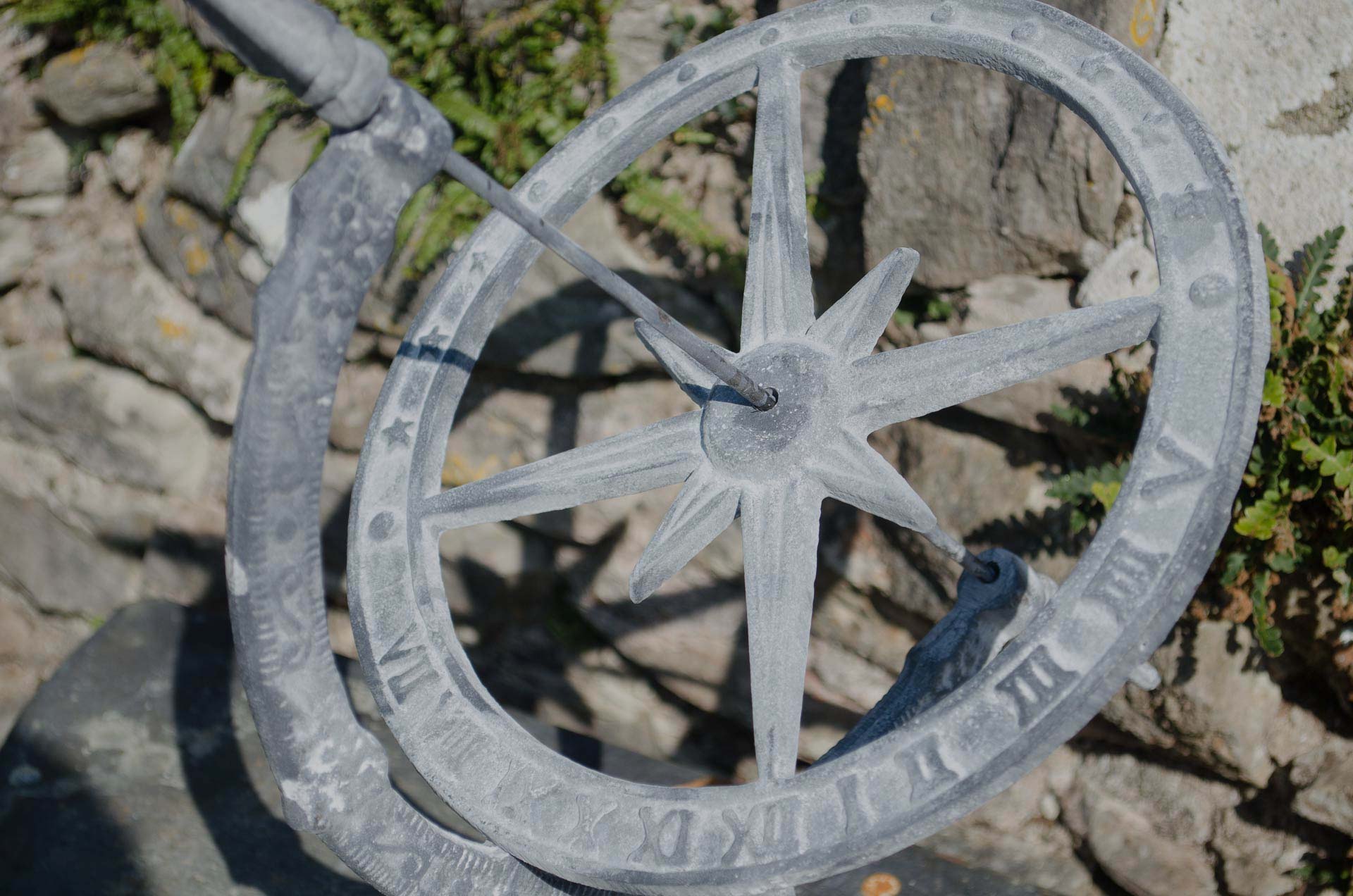 reclaimed Iron sun dial