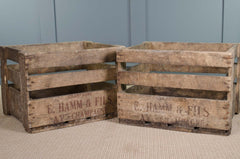 French champagne crates