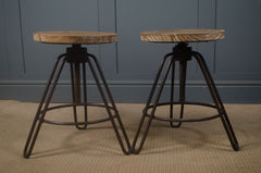 etsy reclaimed adjustable stool