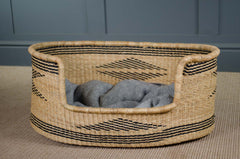 Natural Ghanian woven dog basket - Various sizes