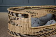 Natural Ghanian woven dog basket - Various sizes
