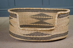 Natural Ghanian woven dog basket - Various sizes