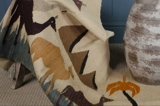 turkish camel rug vintage