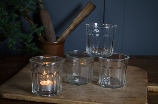 French glass preserve and marmalade jars
