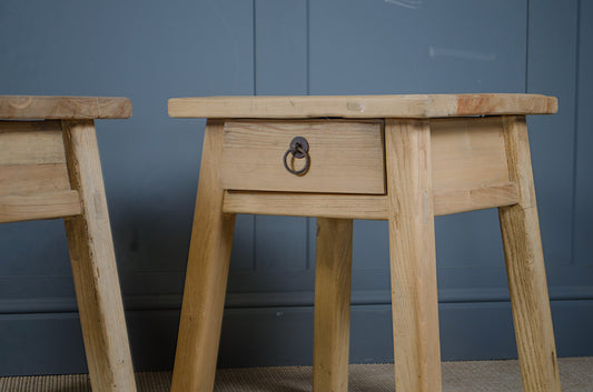elm chinese antique wood side tables