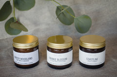 winter scent soy candle