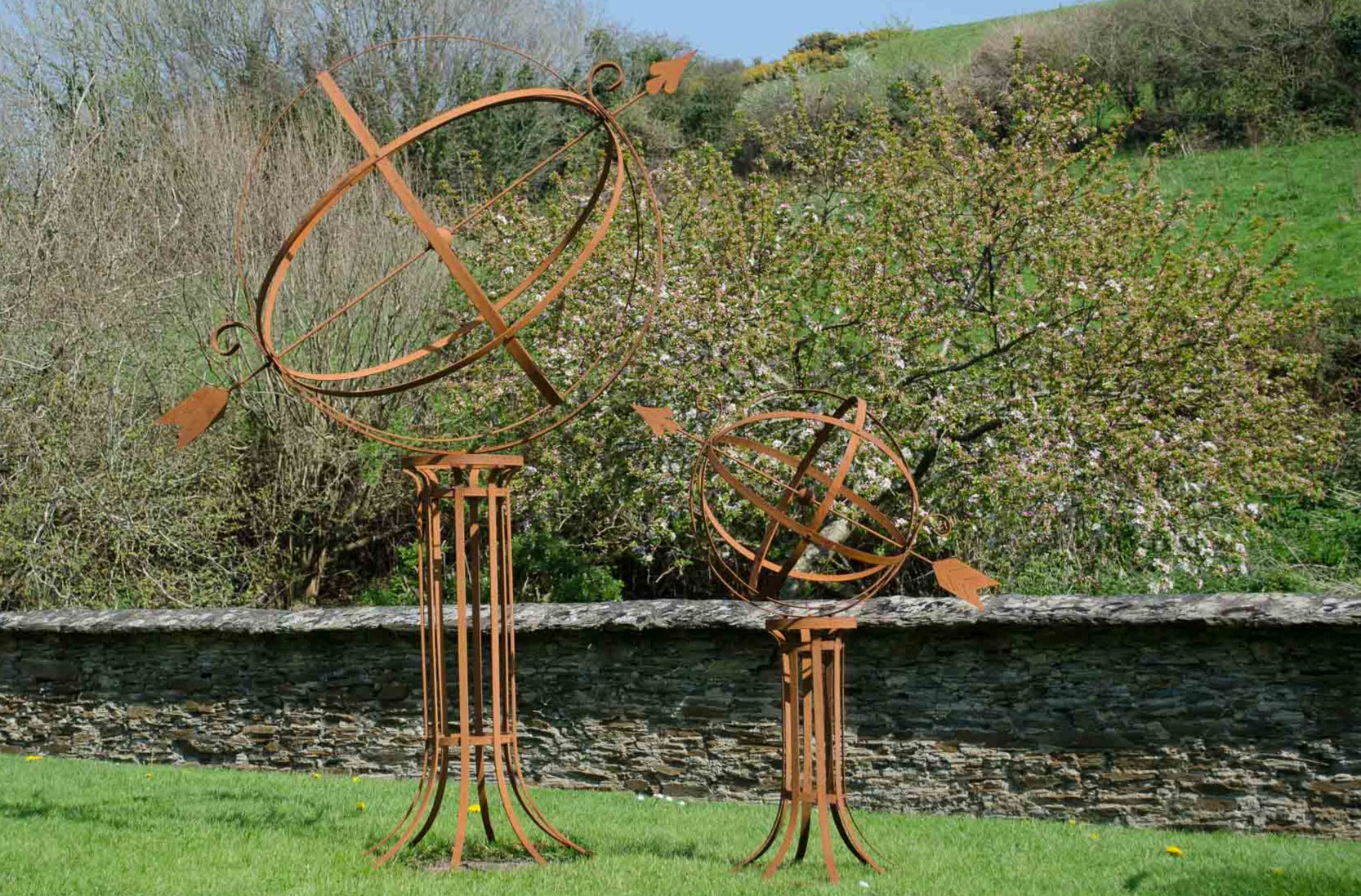 rusty garden ornament