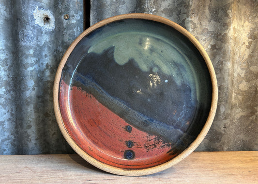 Hand thrown studio pottery dinner plates