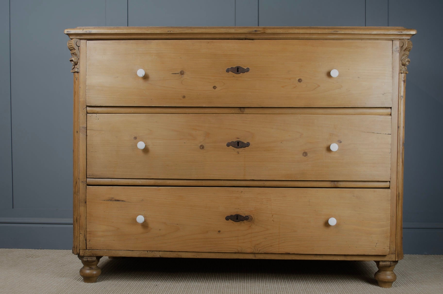 European pine drawers