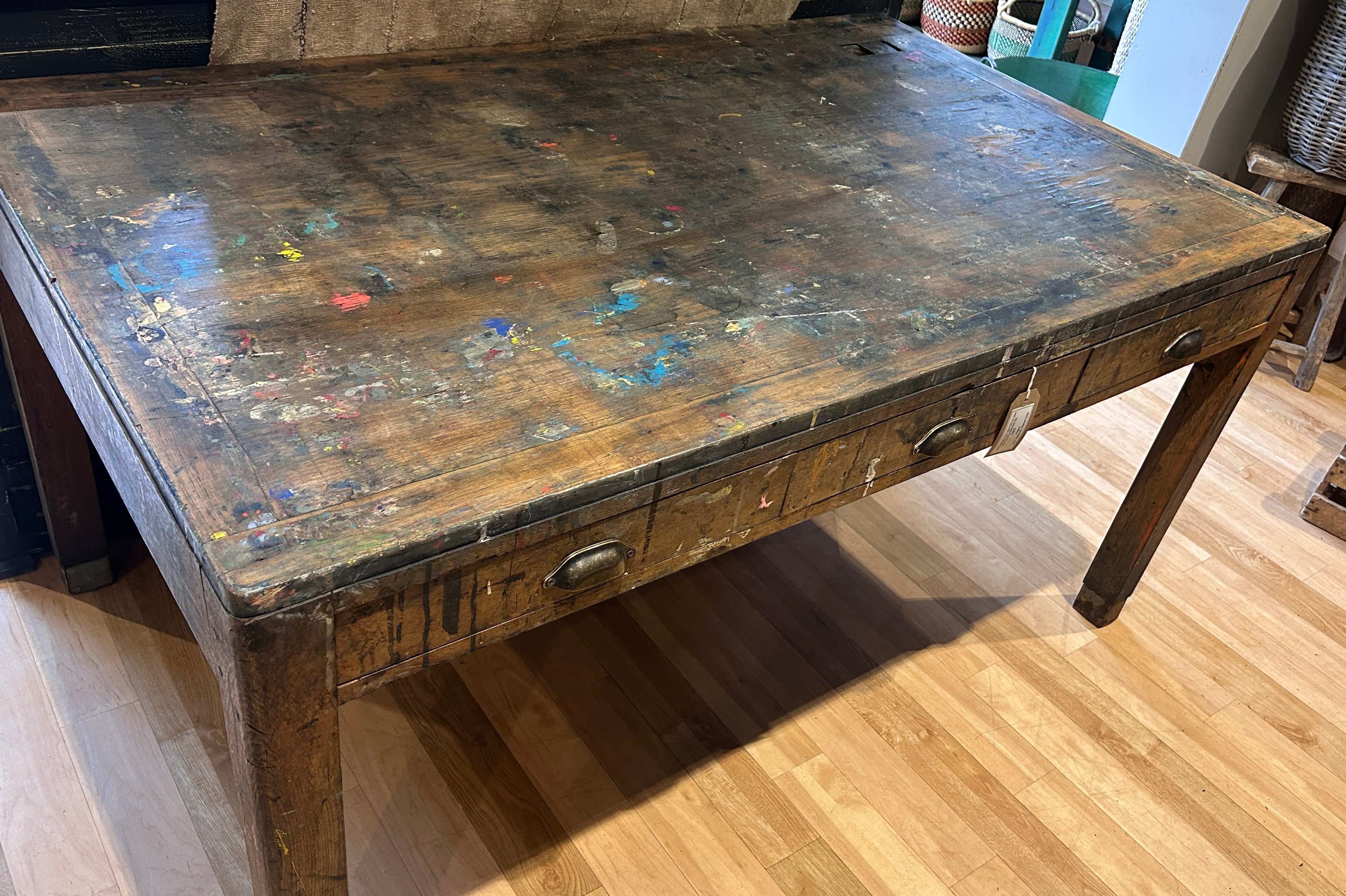 Vintage school art table