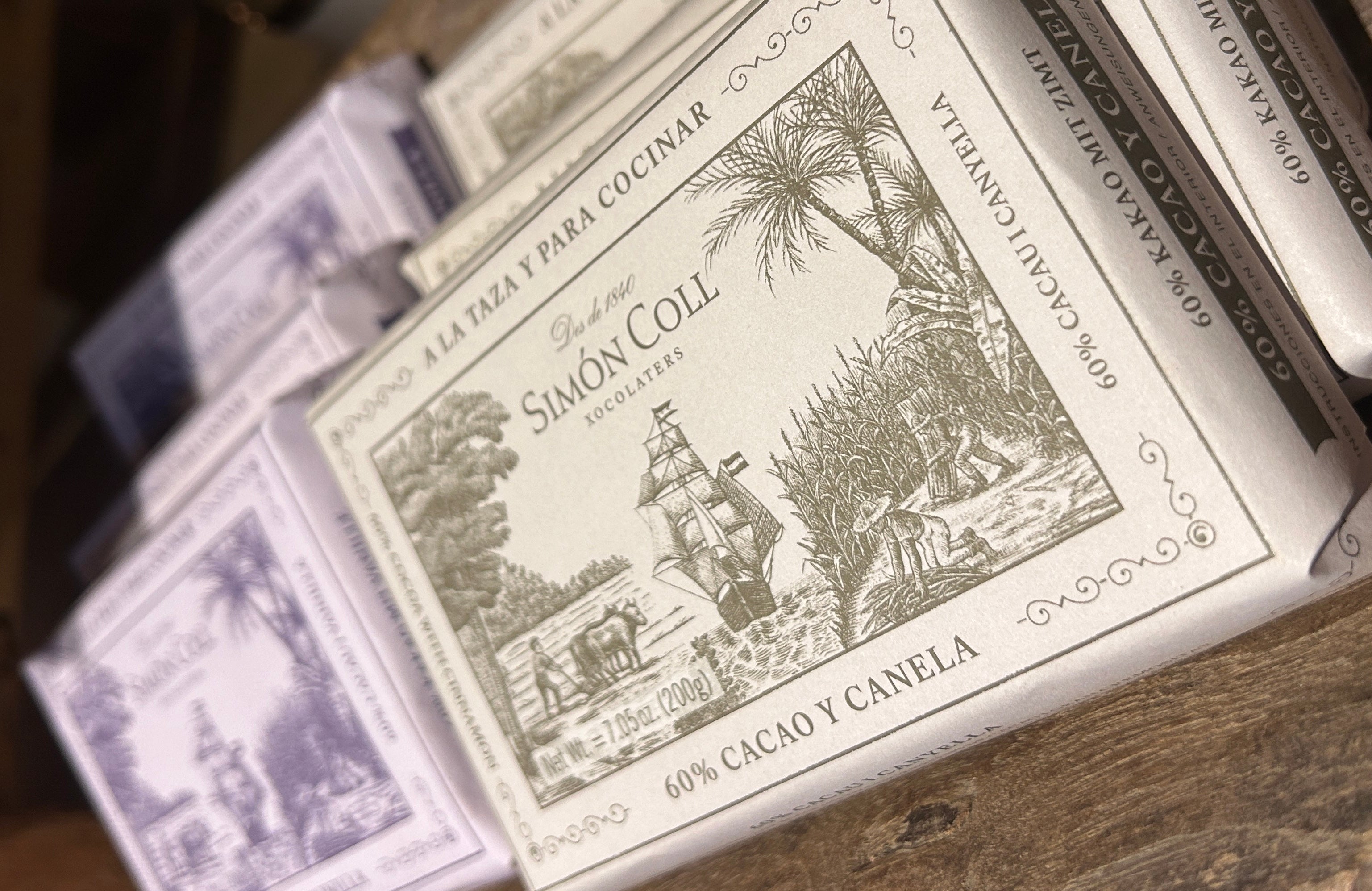 Spanish hot drinking chocolate bar