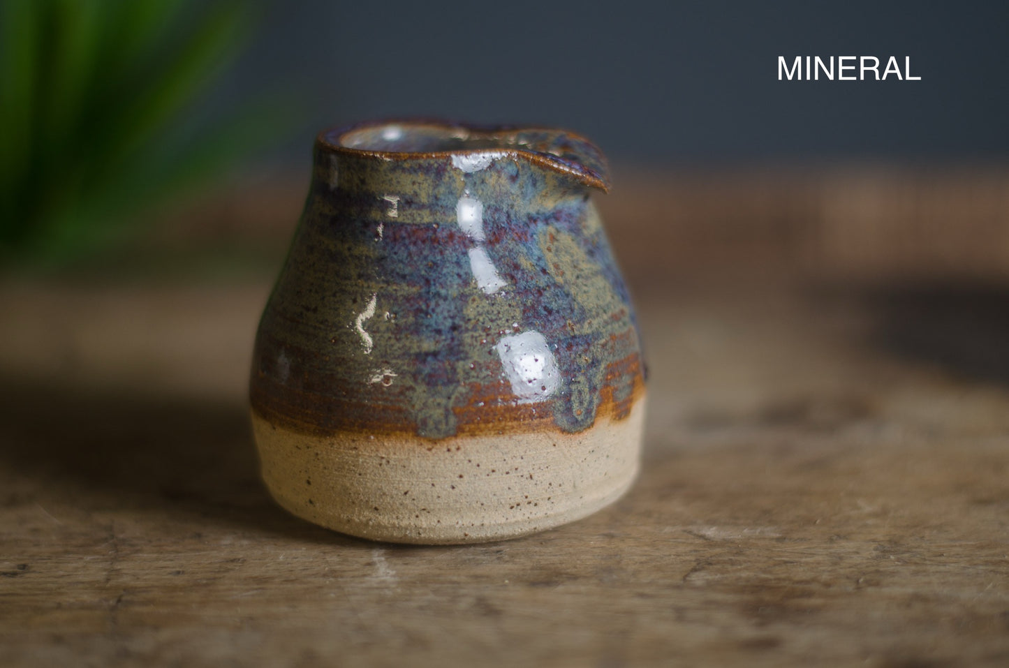 hand thrown mini milk jug made in cornwall for relish lifestyle