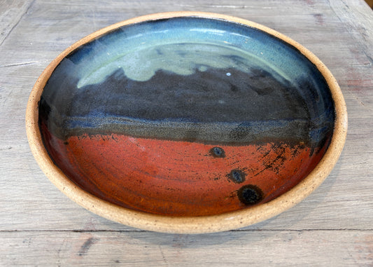 Hand thrown studio pottery dinner plates