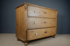 European pine drawers