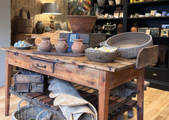 Victorian bakers table kitchen island