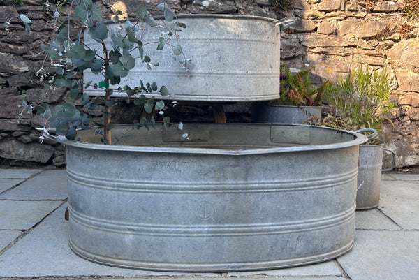 Reclaimed Oval bath planter