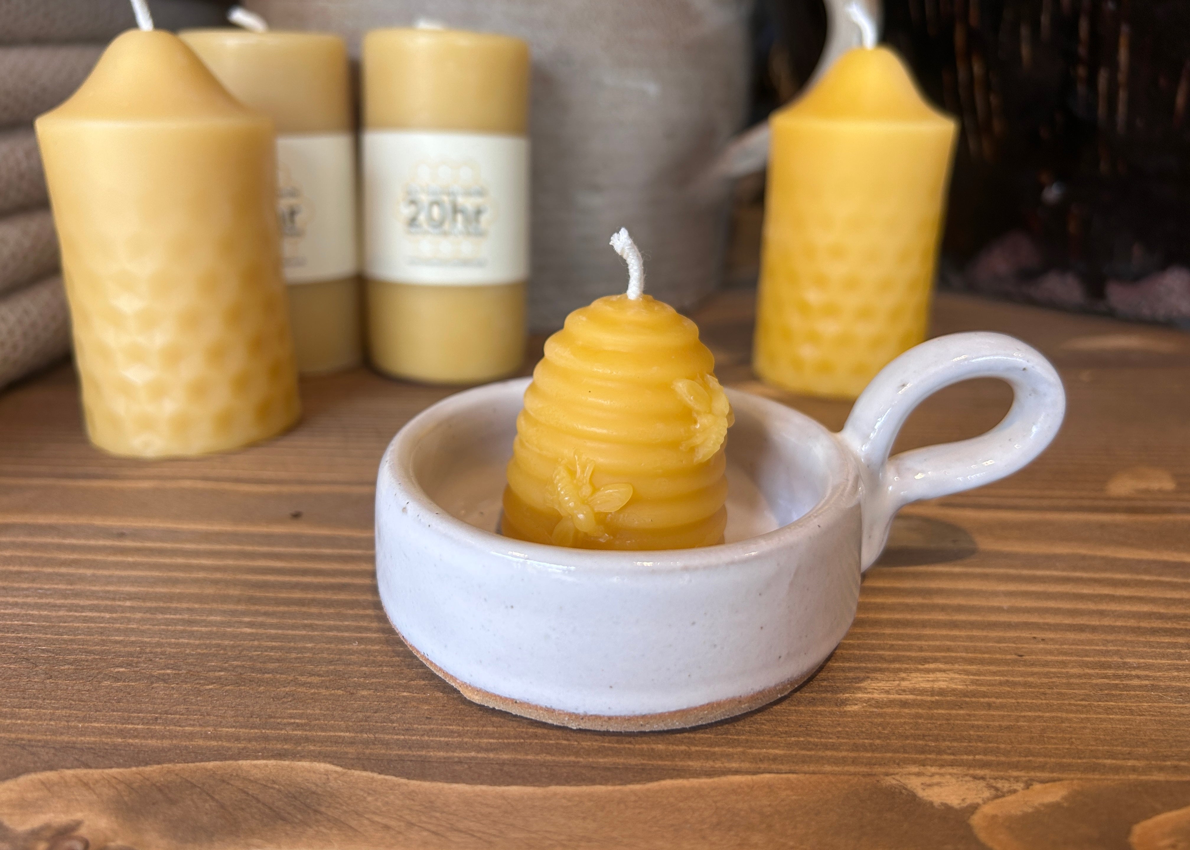 Pure organic Beeswax candles