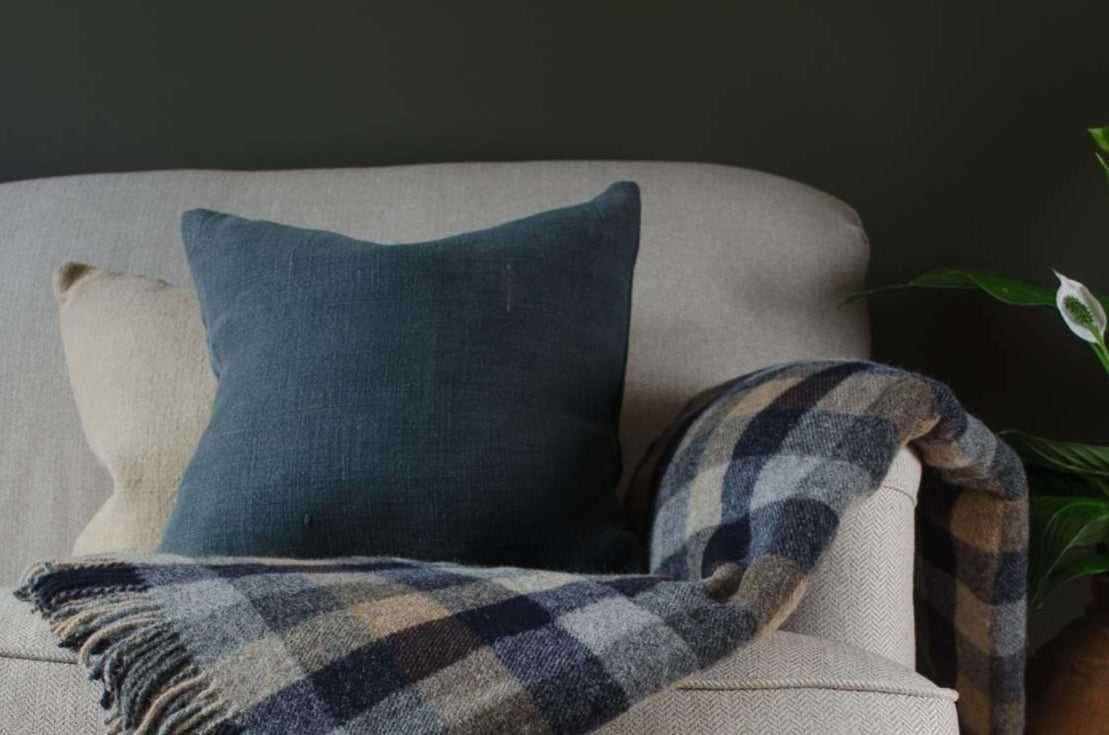 Natural hemp cushions - various colours