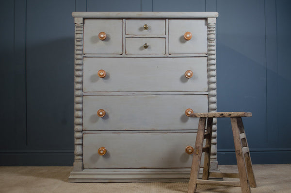19th Century Australian Cedar Chest of Drawers | French Grey Antique

