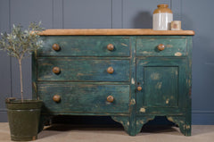 Distressed paint sideboard