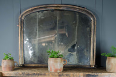 antique foxed black mirror