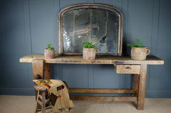 antique reclaimed console table