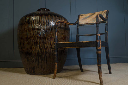 Antique-style Chinese wine storage vessel measuring 95cm tall