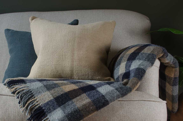Natural hemp cushions - various colours