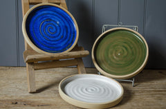 hand thrown cake plates