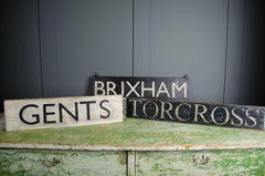 Bespoke vintage signs