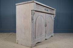 antique french lime washed oak sideboard