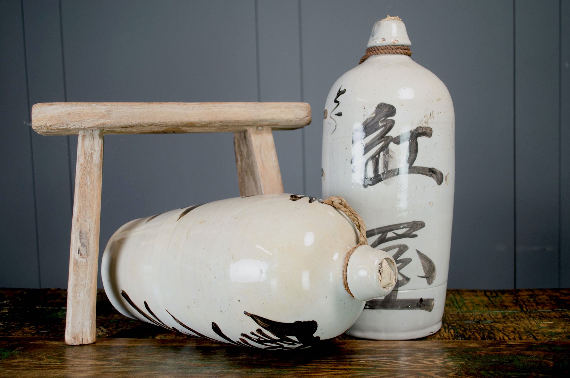 Home Barn vintage japanese sake bottle