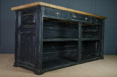 black shop counter kitchen island