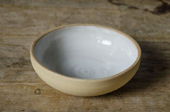 white earthenware cereal bowl