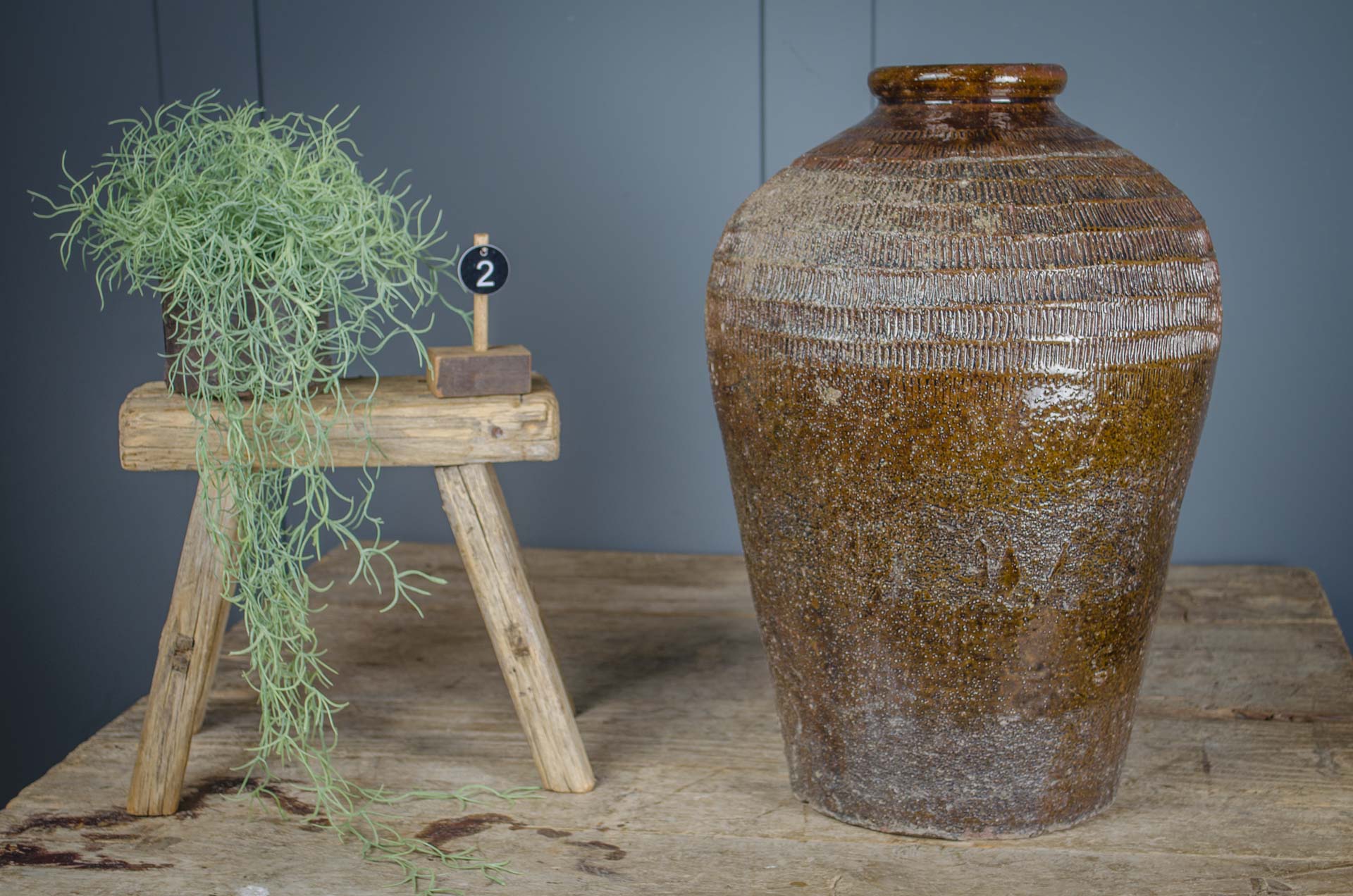 
brown clay preserve pot