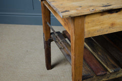 reclaimed brass kitchen rail with hooks