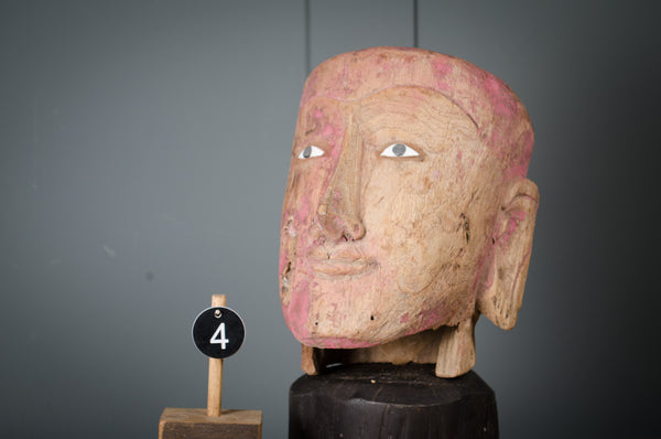 Burmese puppet head sculptures