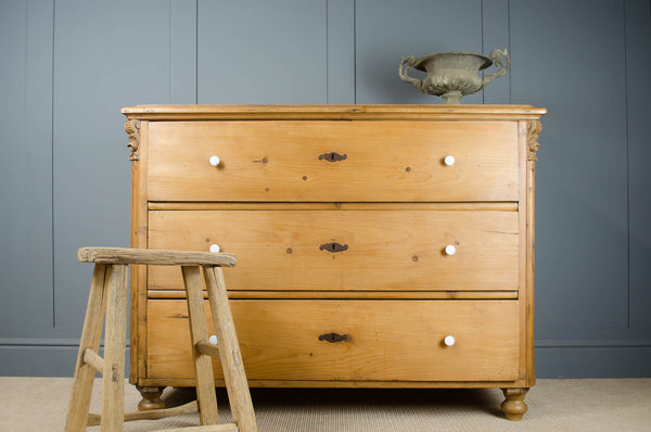 European pine drawers