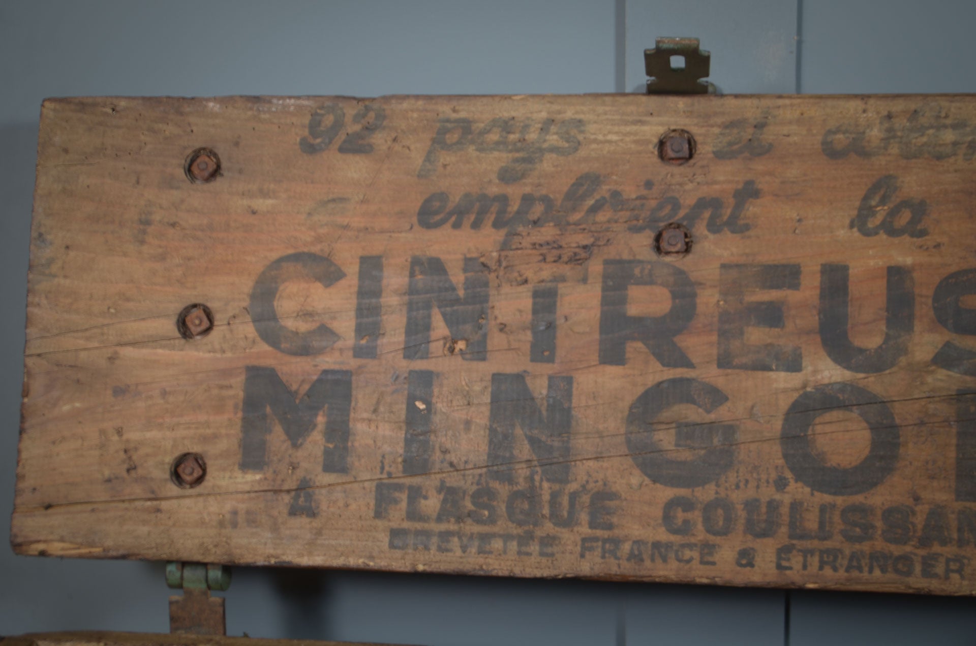 Reclaimed french storage chest