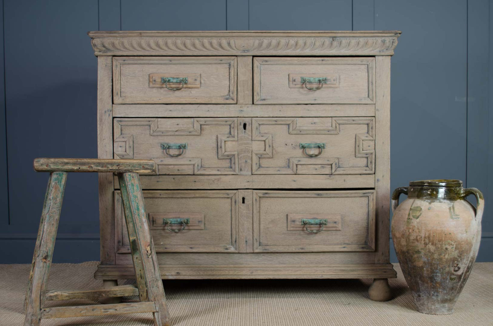 Oka Castleton bleached oak chest of drawers