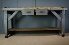 reclaimed wood kitchen island, antique workbench island, rustic farmhouse kitchen island, vintage kitchen island, repurposed wood furniture, industrial kitchen island, salvaged wood furniture, eco-friendly kitchen decor, sustainable home furniture, rustic kitchen island with storage
