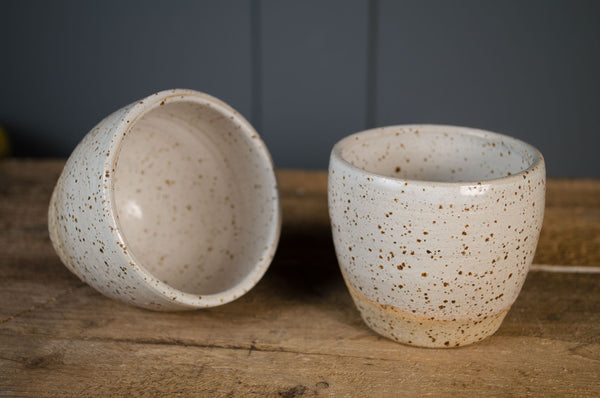 Flat white mug